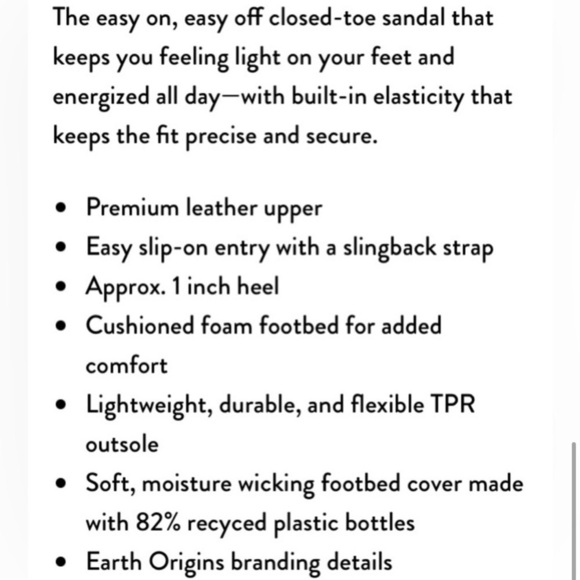 Earth Origins Leather Fisherman Sandals Berri cognac brown women’s shoes size 5M - Picture 8 of 9